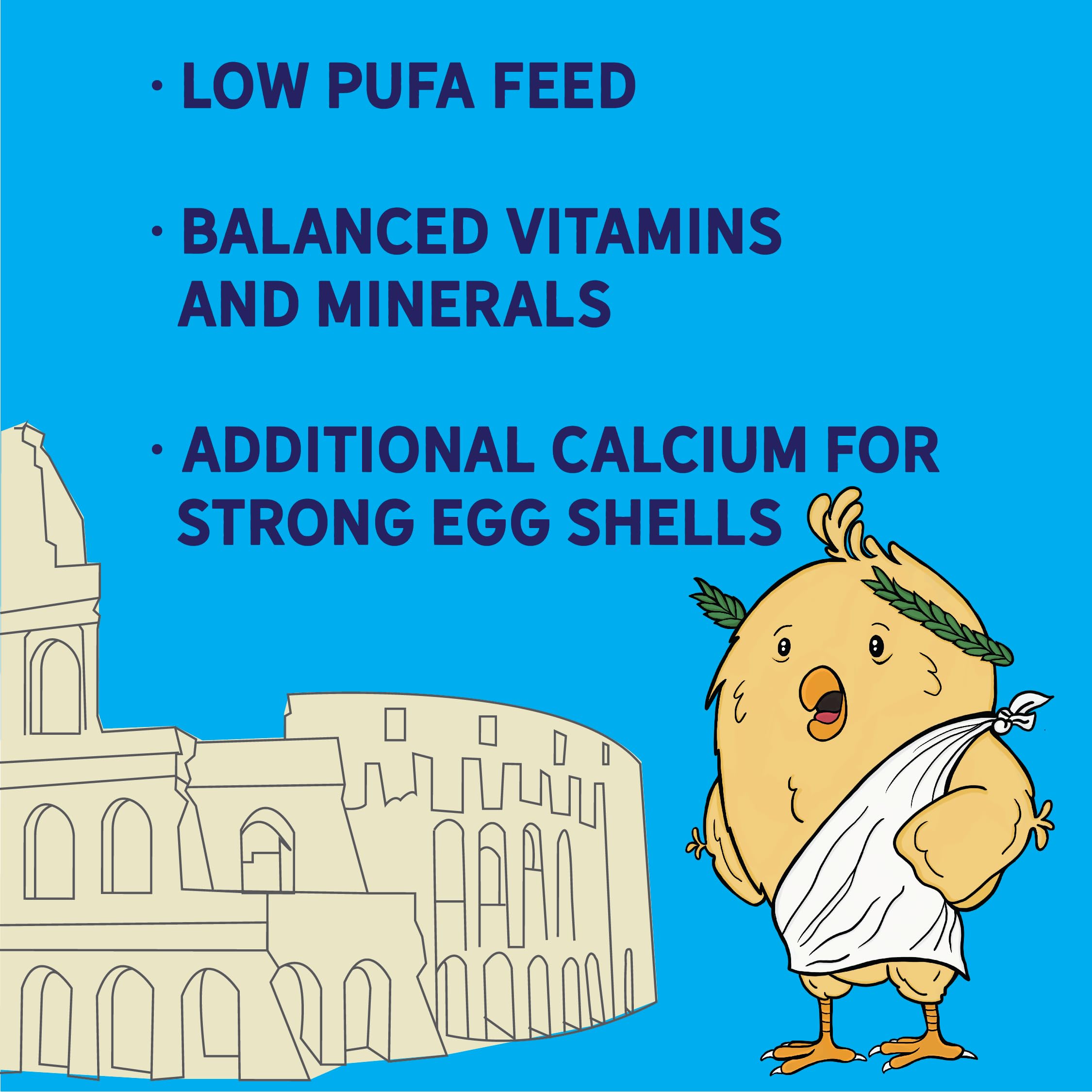New Country Organics olive oil layer feed-eggs-shell-boost suggests stronger eggshells and healthier appearances.