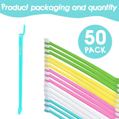 Newday dual-ended angled-head design helps reach back teeth with ease.