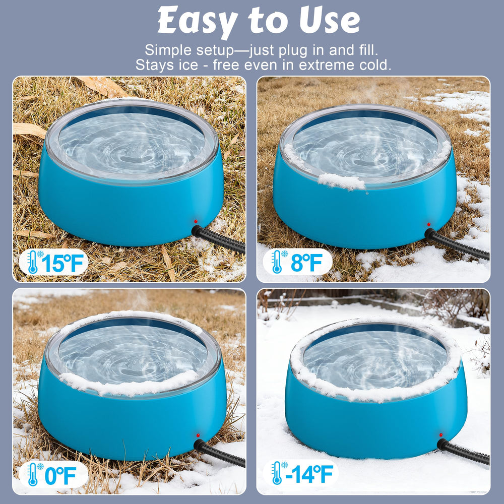 Newget water-fill view demonstrates simple refilling in cold weather.