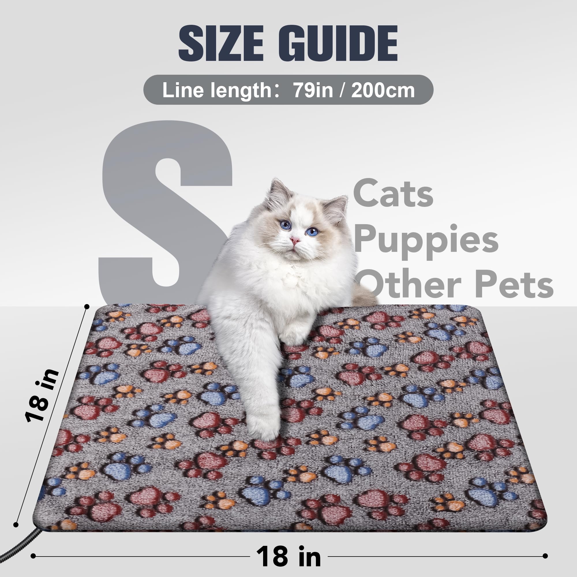 Newget cat heating pad side view highlights added warmth with protective cover.