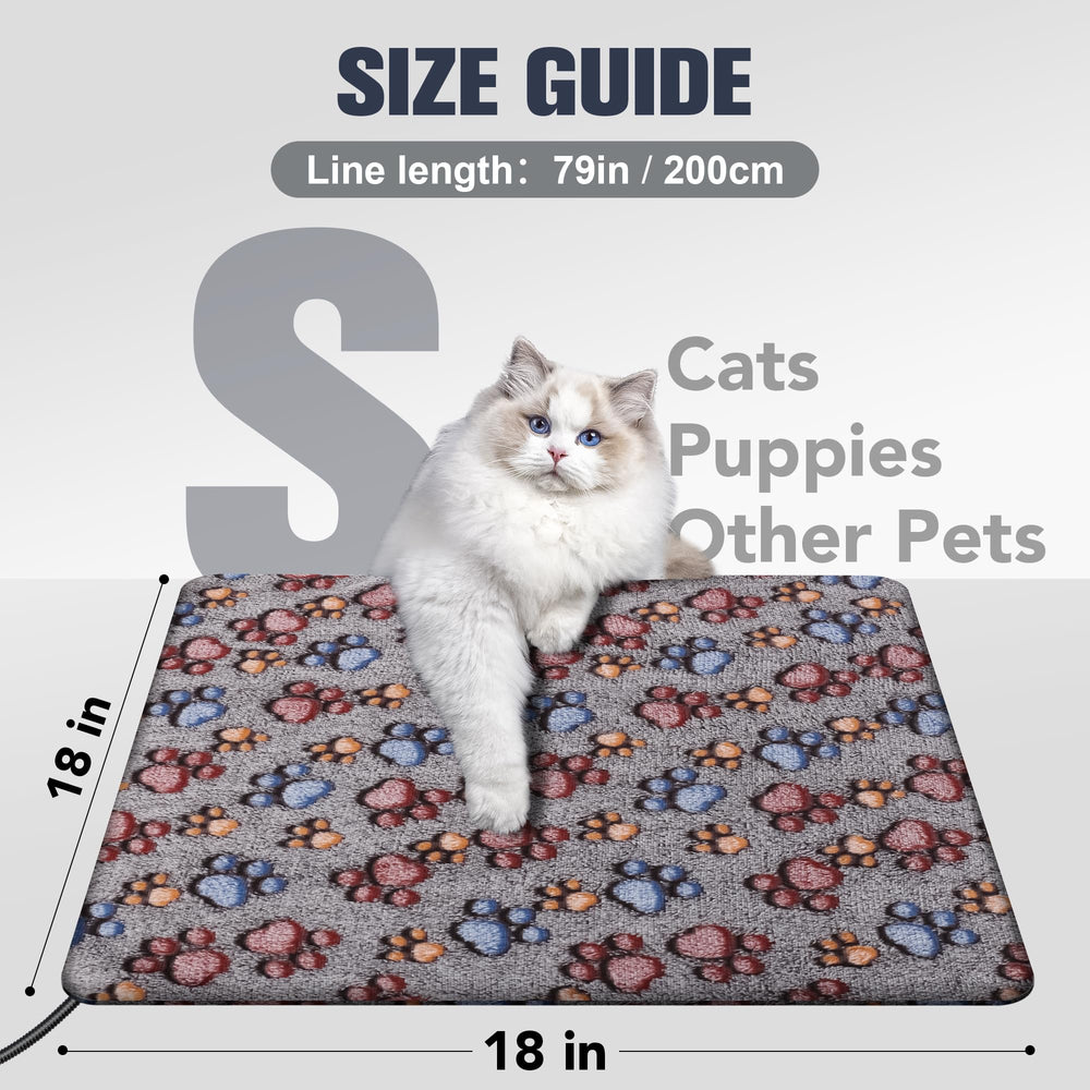 Newget cat heating pad side view highlights added warmth with protective cover.
