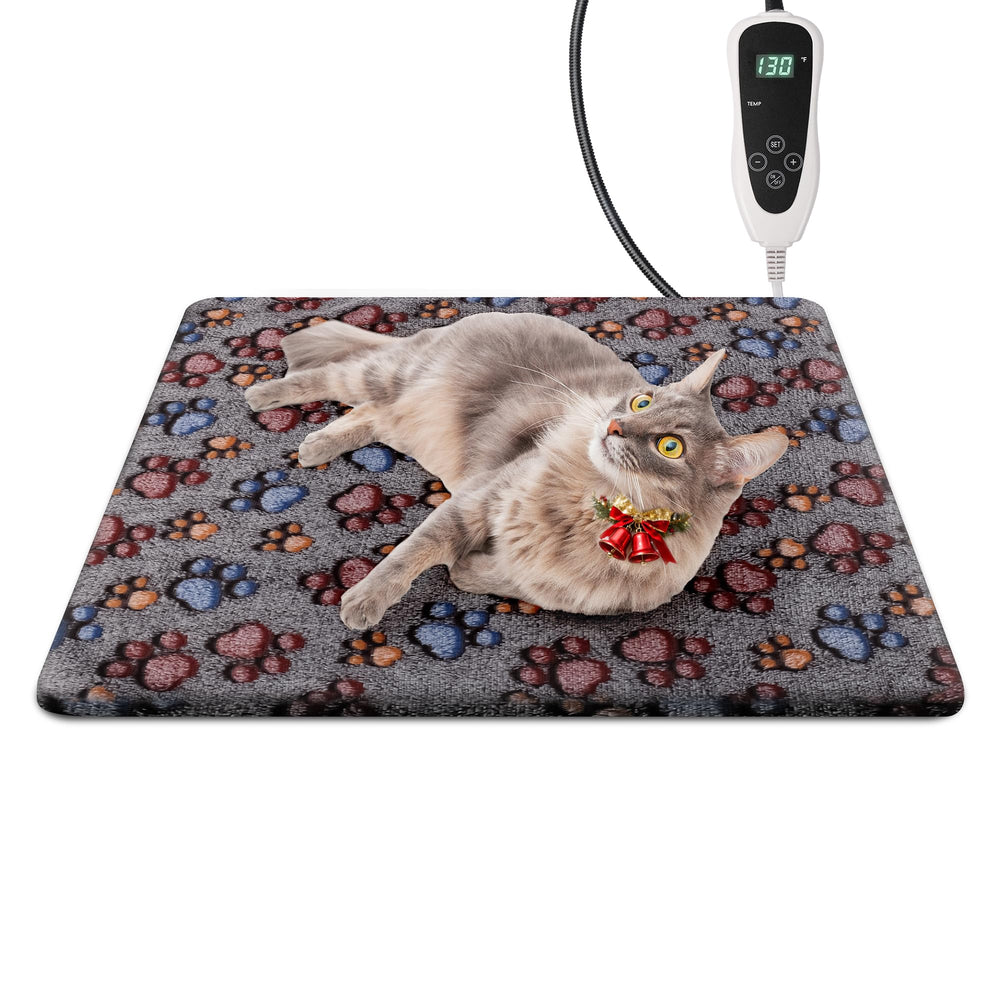 Newget cat heating pad top view shows warm comfort for cats in chilly rooms.