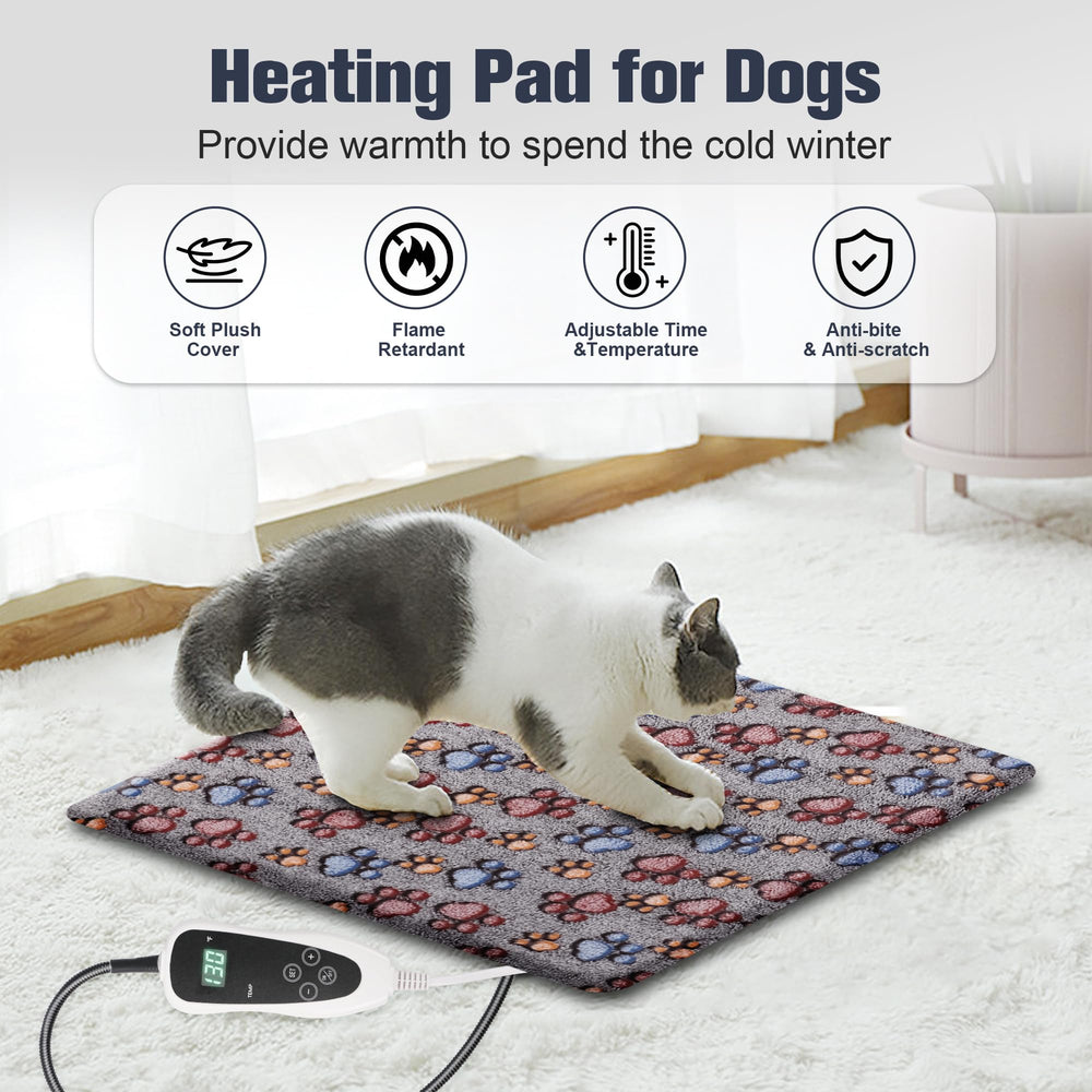 Newget cat heating pad in whelping box offers warmth for pregnant pets.