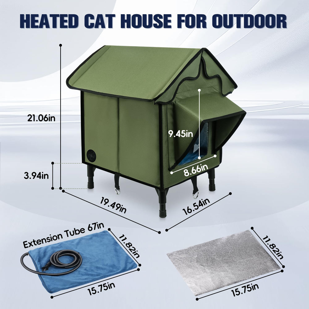 Newget cat house roof design helps prevent water seepage and keep cats dry