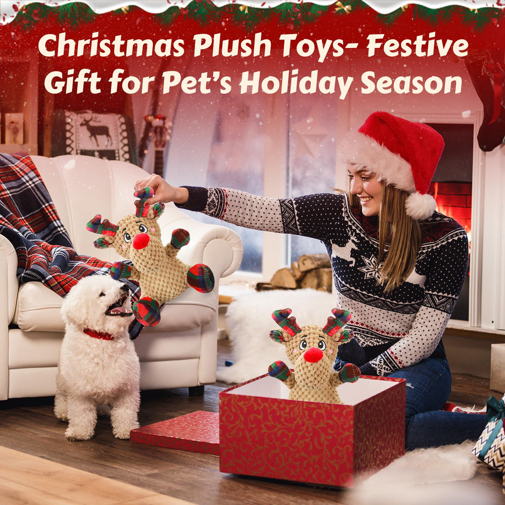 Newget interactive plush dog toy for stress relief during play