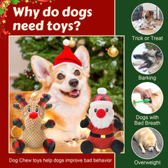 Newget plush dog toy with squeaker and crinkle for stress relief and boredom relief