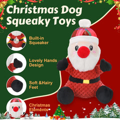 Newget snowman dog toy with crinkle adds engaging multi-sensory play.
