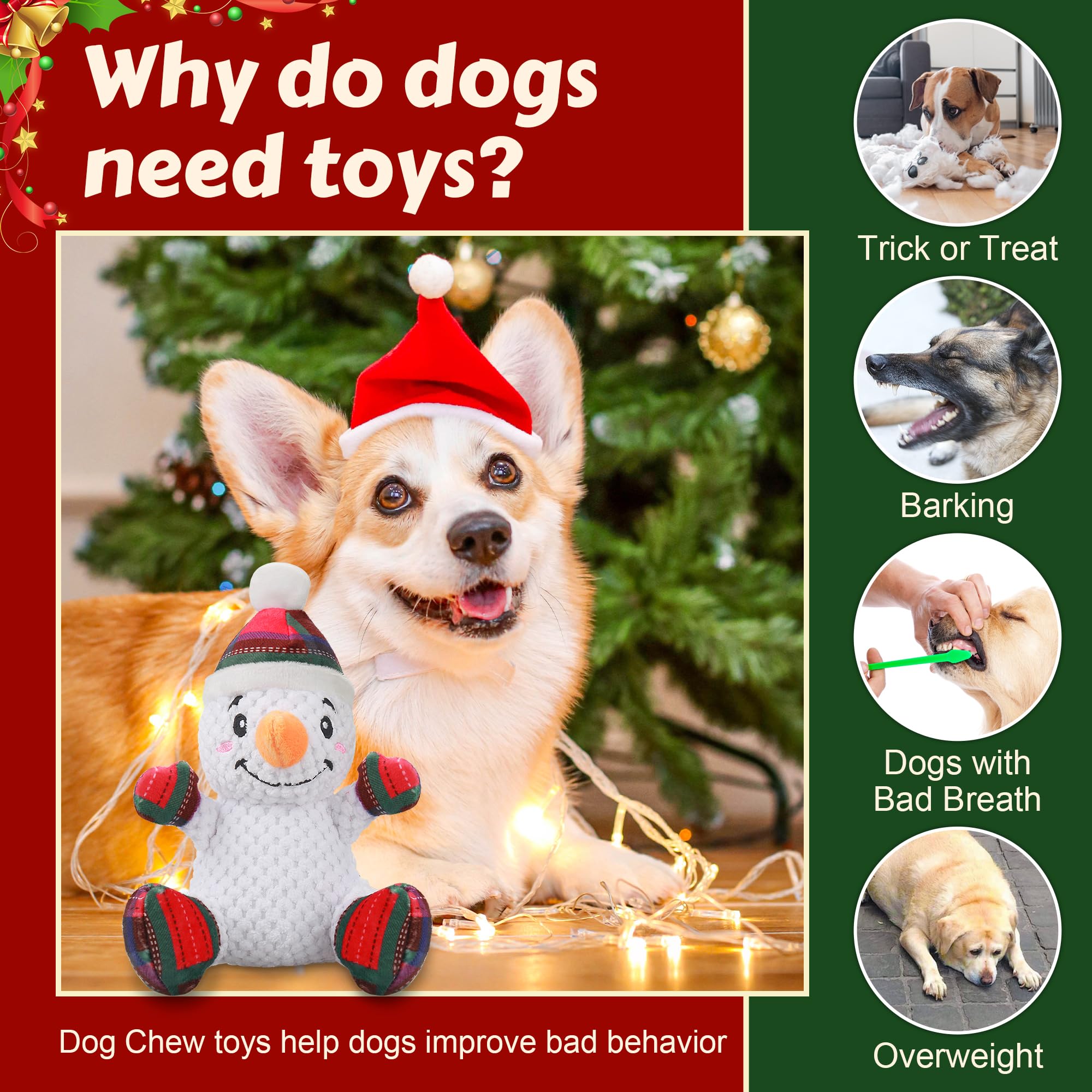 Newget Squeaky Dog Toy Elk prompts interactive play and energy-burning activity.