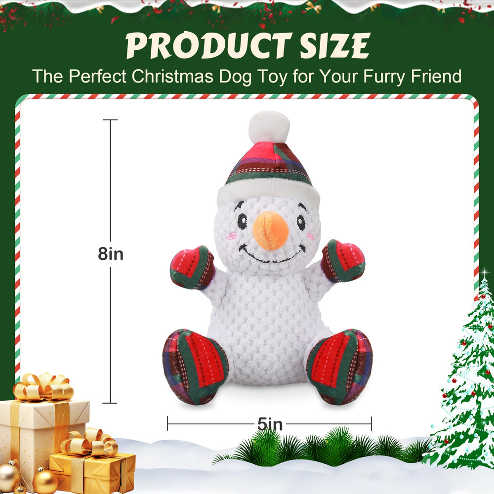 Newget Squeaky Dog Toy Santa Claus encourages joyful stimulation during festive play.