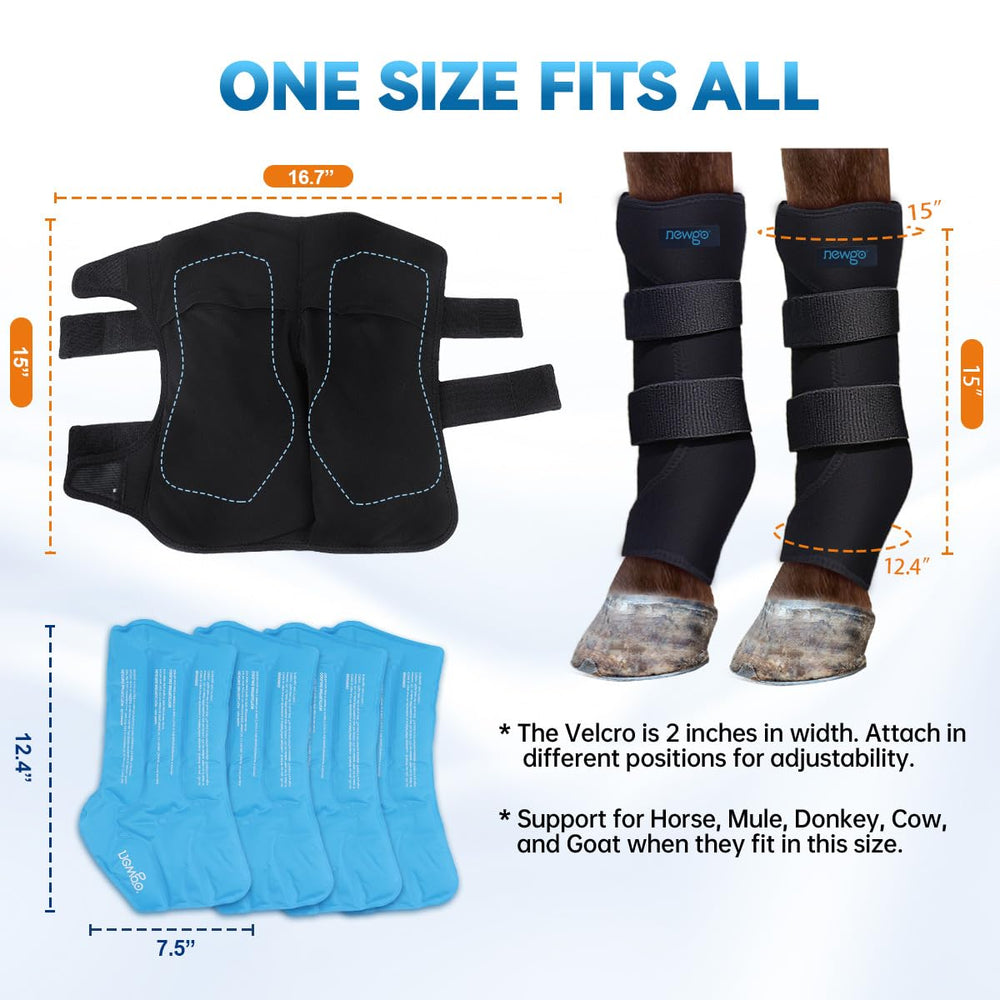 NEWGO secure straps and Velcro keep wrap in place with gentle compression