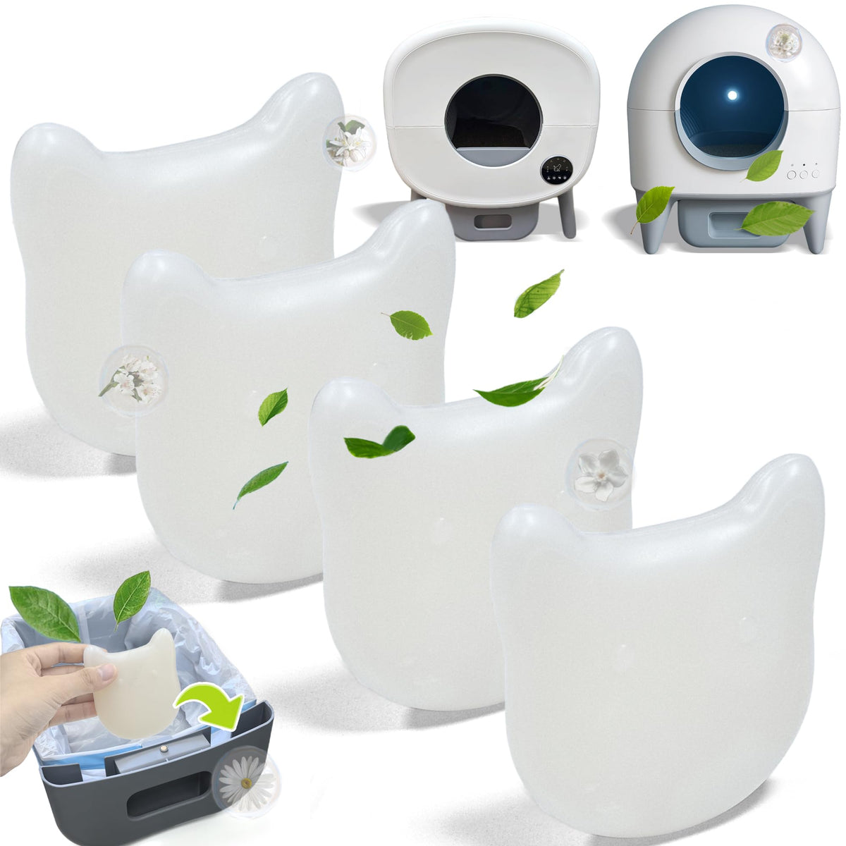 NewKe deodorizer front view shows quick odor neutralization with camellia scent.