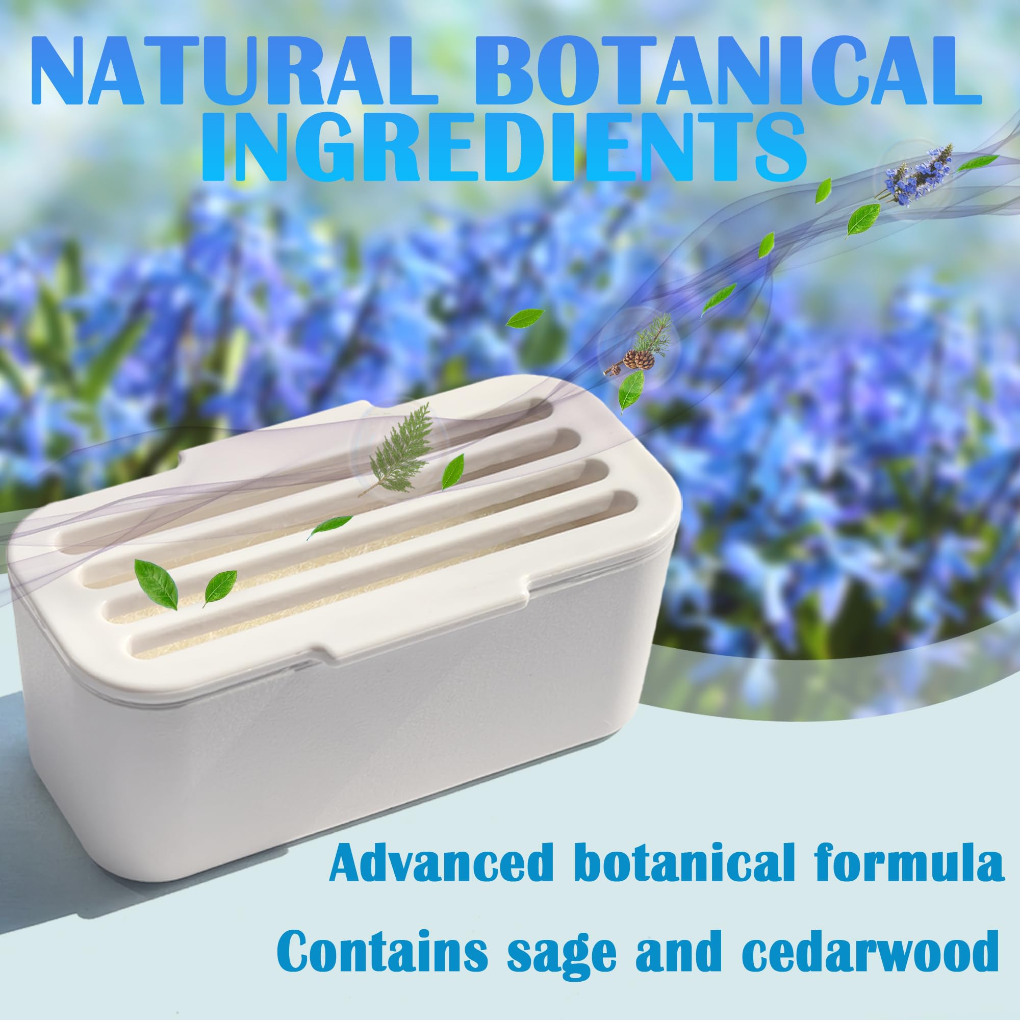 NEWKE deodorizer block in self-cleaning box shows easy installation.