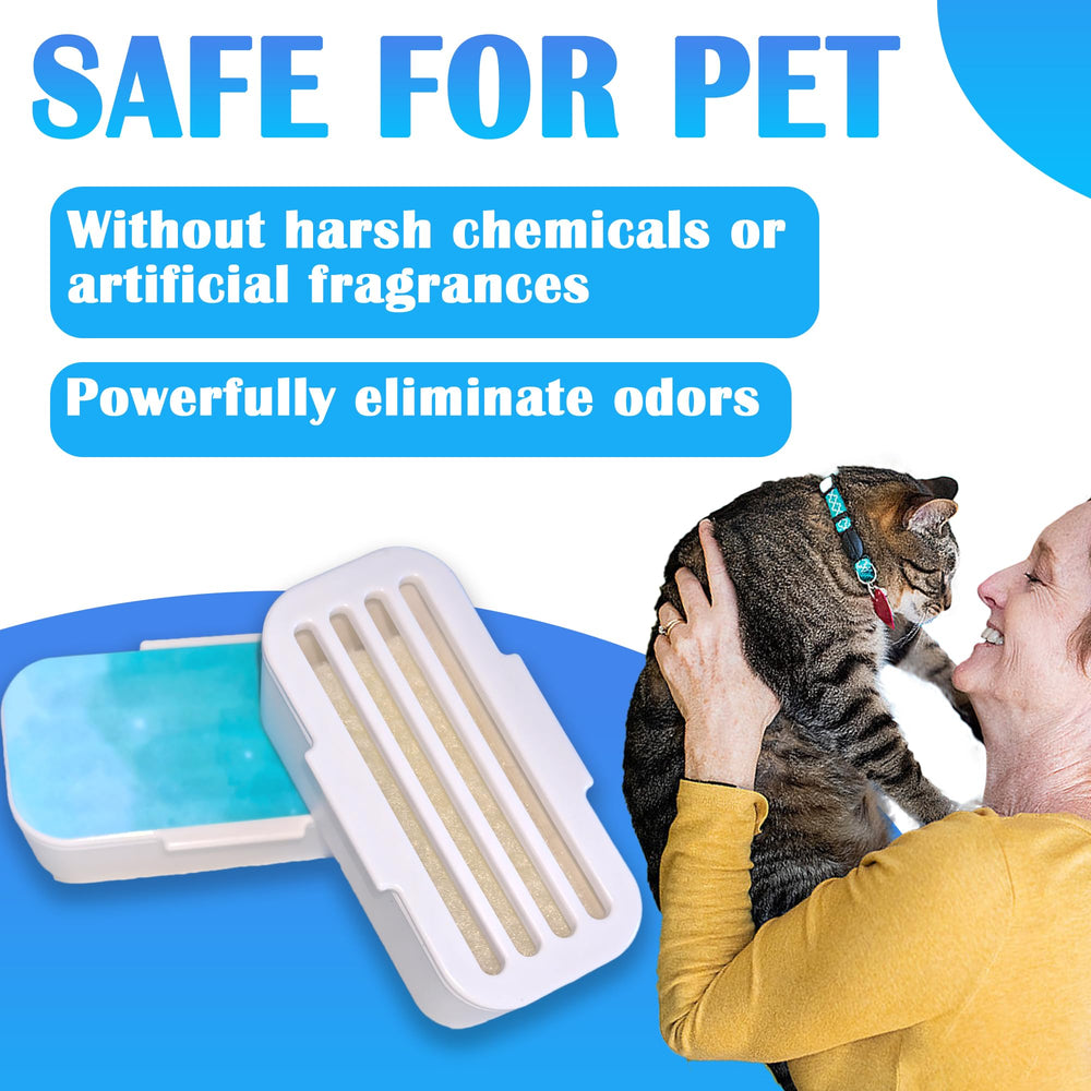 NEWKE deodorizer block being installed for quick setup and ongoing freshness.