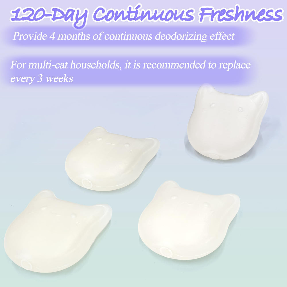 NewKe plant-extract deodorizer neutralizes litter box odors with natural scent.