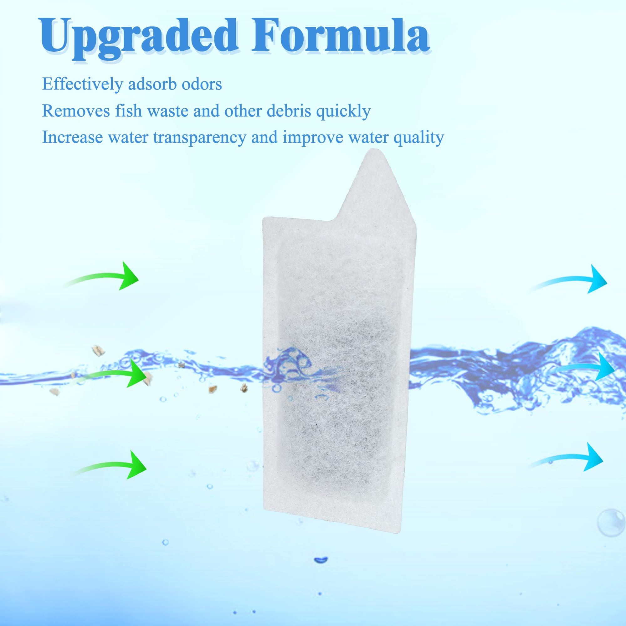 NEWKE dual-sided poly-fiber cotton traps debris to keep water clear.