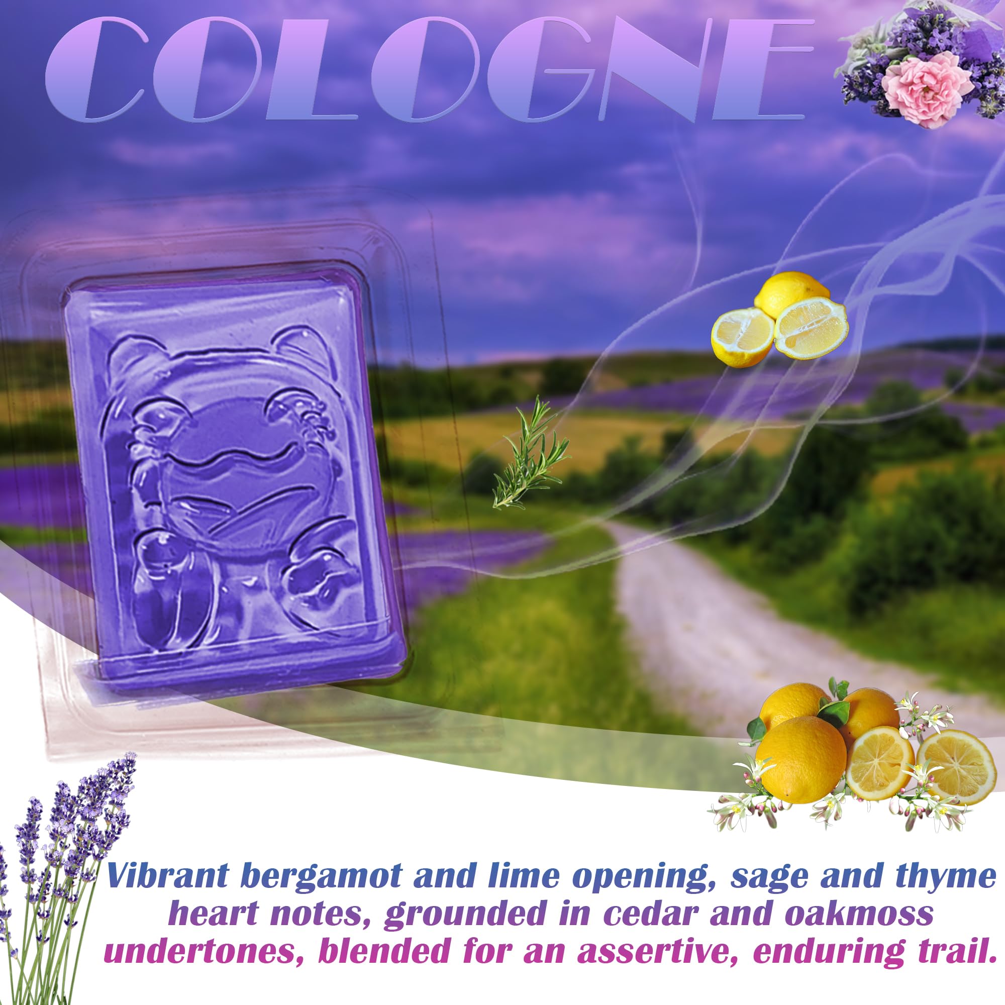 NEWKE cologne fragrance gel delivers subtle notes for a comfortable litter area.