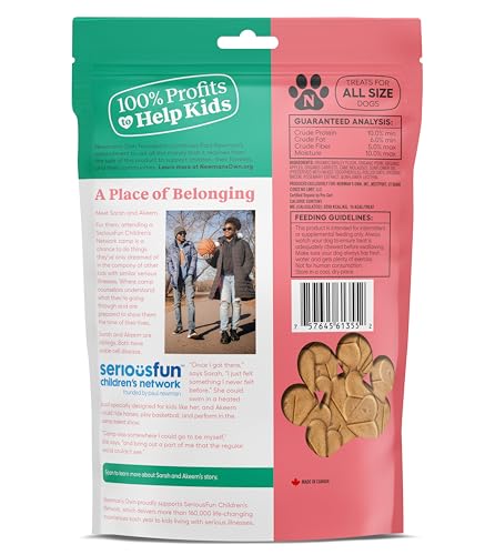Newman's Own Dog Biscuits six-pack display ideal for convenient rewards.