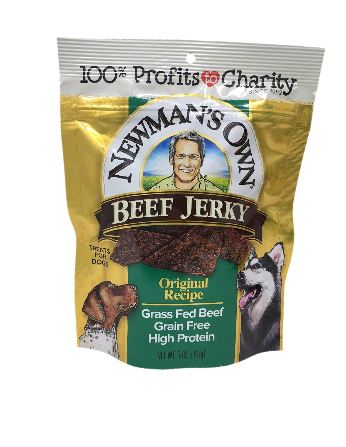 Newman's Own dog treats bundle pack showing two flavors.