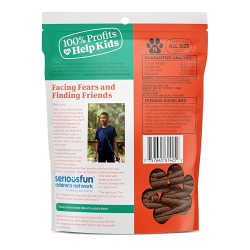 Newman's Own Snack Sticks for Dogs chew action supports everyday rewards and training.