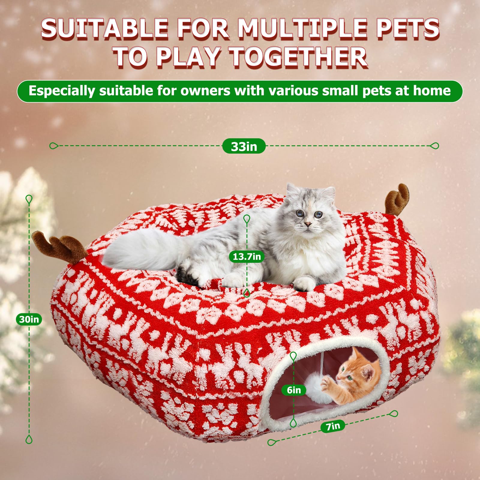 Newmkr festive design doubles as holiday decor while offering a versatile play-and-rest space.