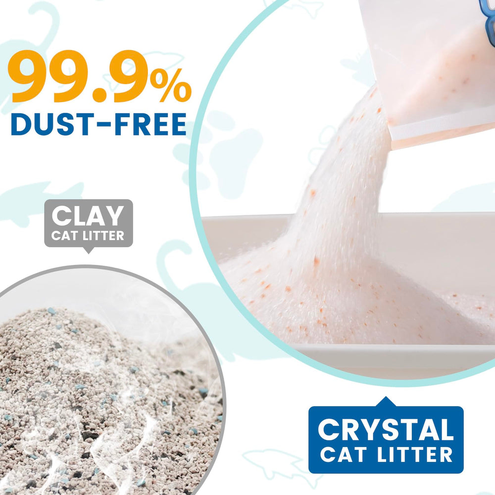 NEWORD absorbent crystal-litter traps moisture for longer-lasting cleanliness