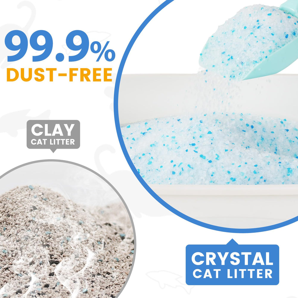 NEWORD Crystals Cat Litter easy-clean surface reduces paw tracking