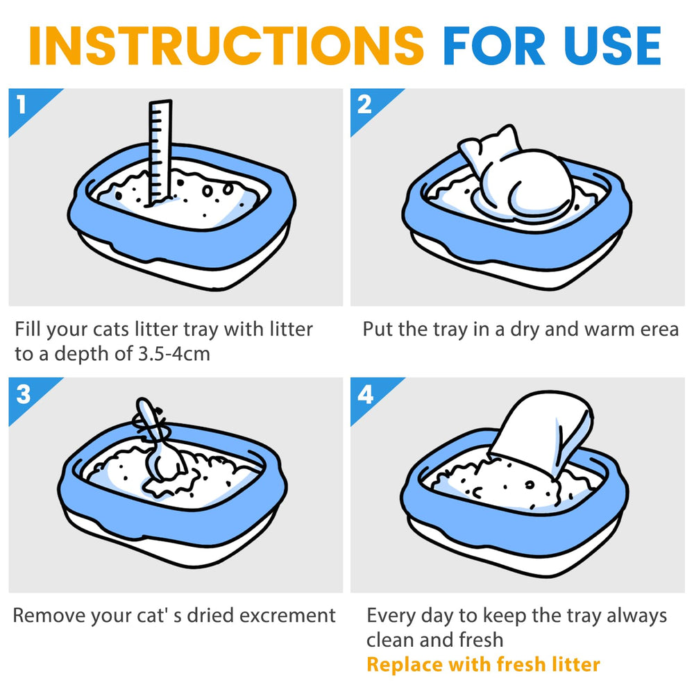 NEWORD Crystals Cat Litter low-tracking formula keeps floors cleaner