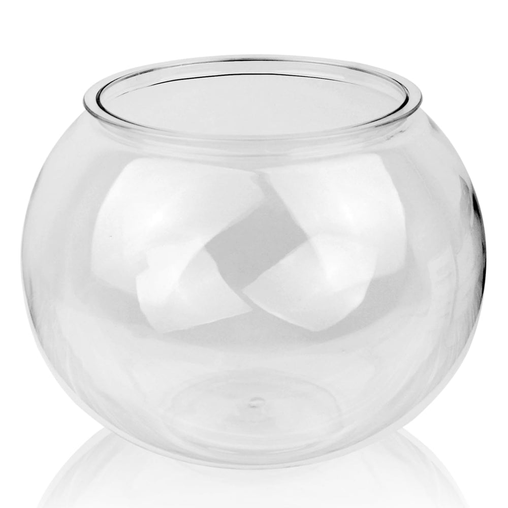 Newpol 3-gallon fish bowl top view offers clear, multi-angle viewing for your aquatic display