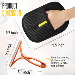 NEXIBY electrostatic-grooming-mitt closeup feels breathable for quick cleaning.