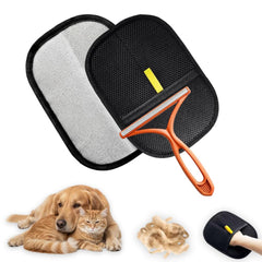 NEXIBY pet-hair-removal-glove lifts sofa fur with electrostatic power.