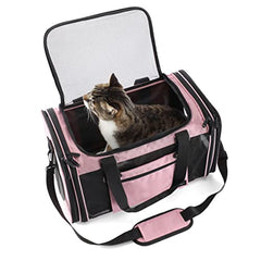 NextFri pink carrier with ventilation mesh for pet comfort