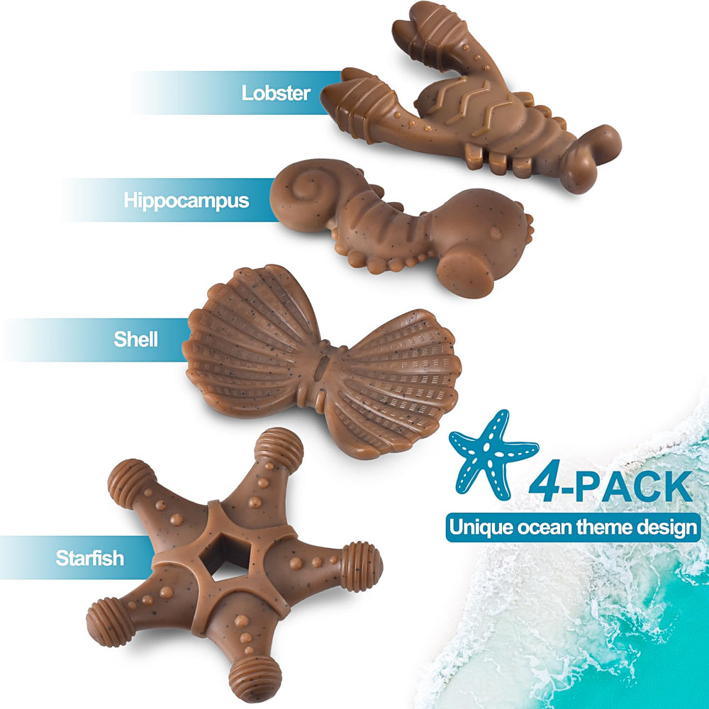 NEZIN dog chew toys nylon material provides a safe chewing experience.