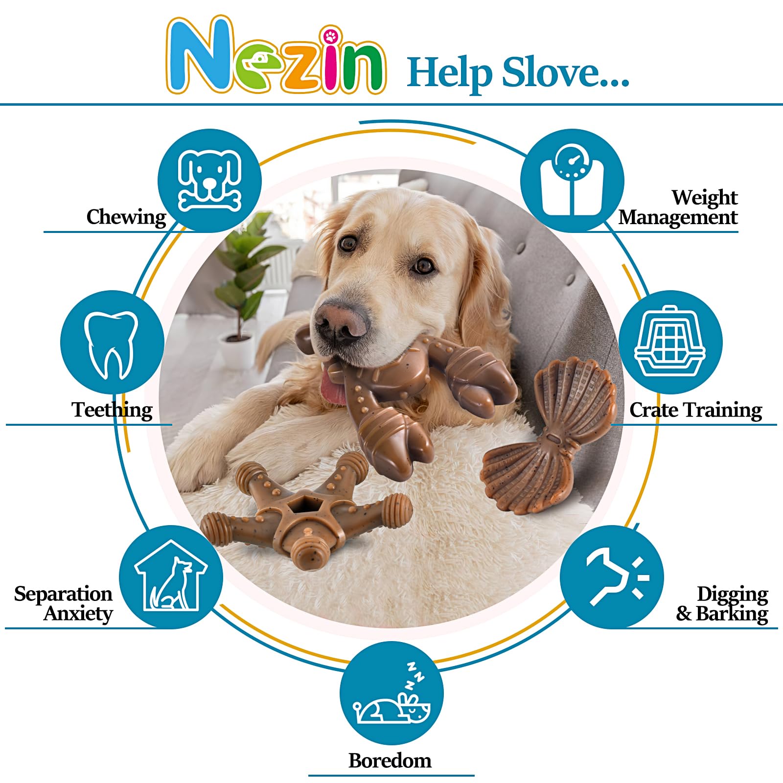 NEZIN outdoor-play nylon toy is easy to clean and weather-ready
