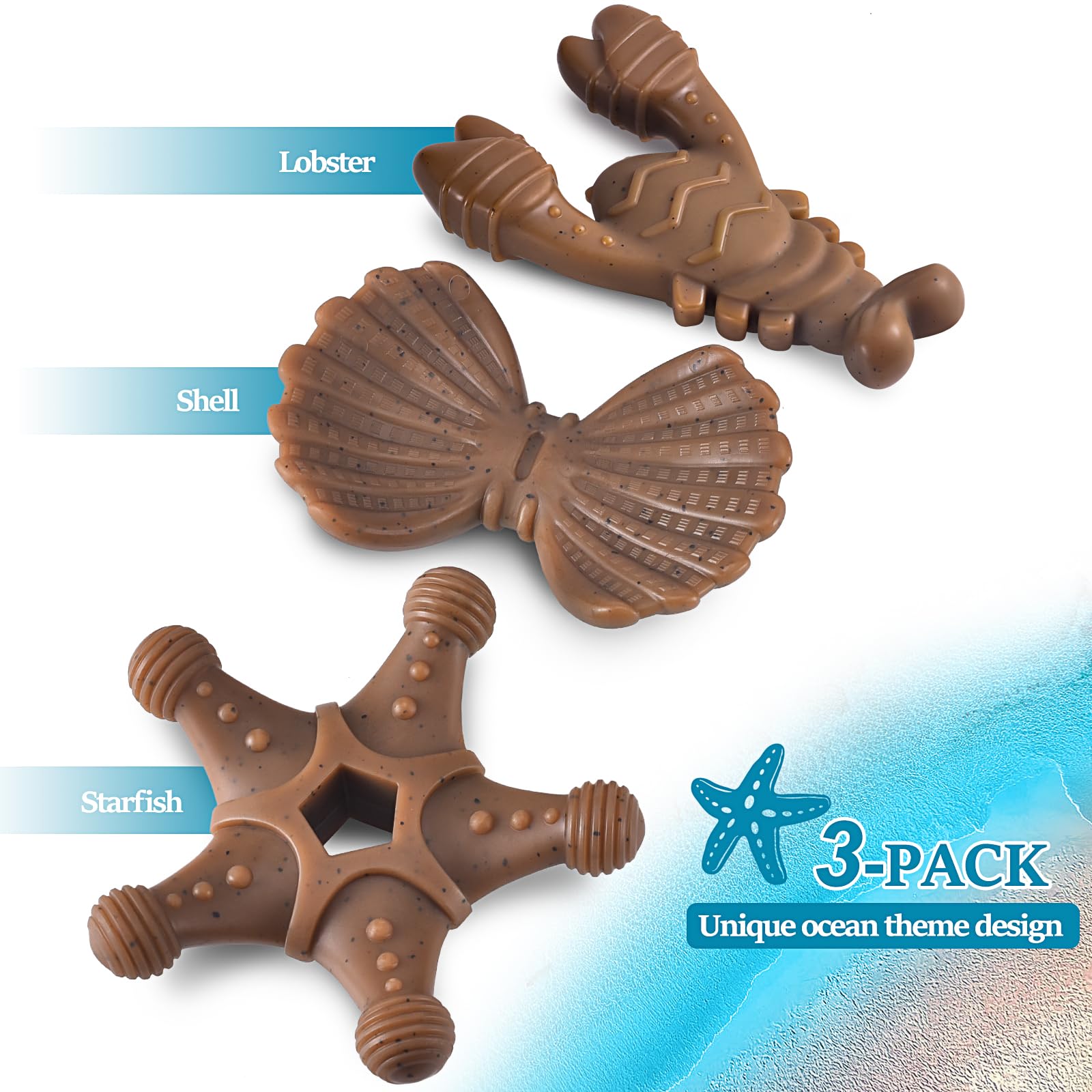 NEZIN dog toy shells nylon supports engaging, interactive chewing sessions