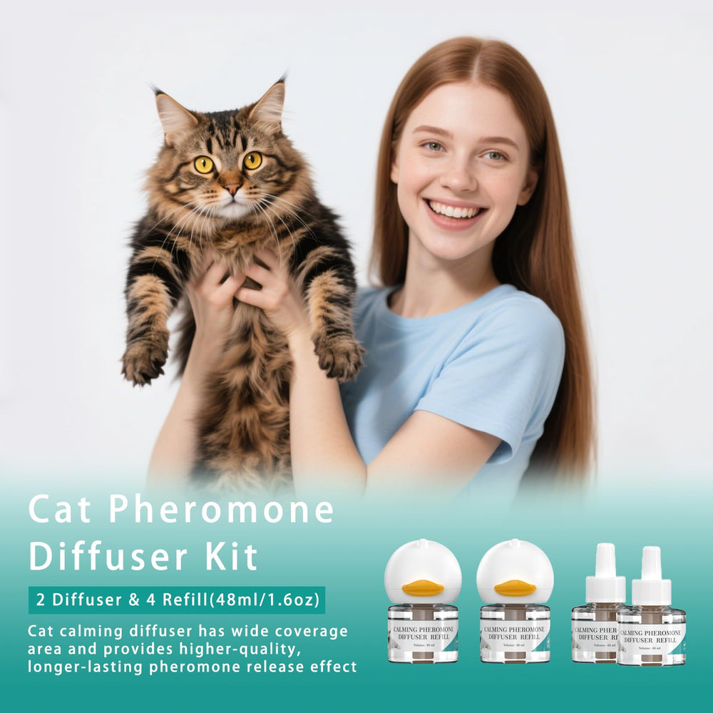 NHMFMLZW cat pheromones diffuser setup in home for feline calm