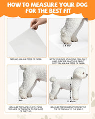 NHWNHW dog suspender boots waterproof fabric keeps paws dry in rain