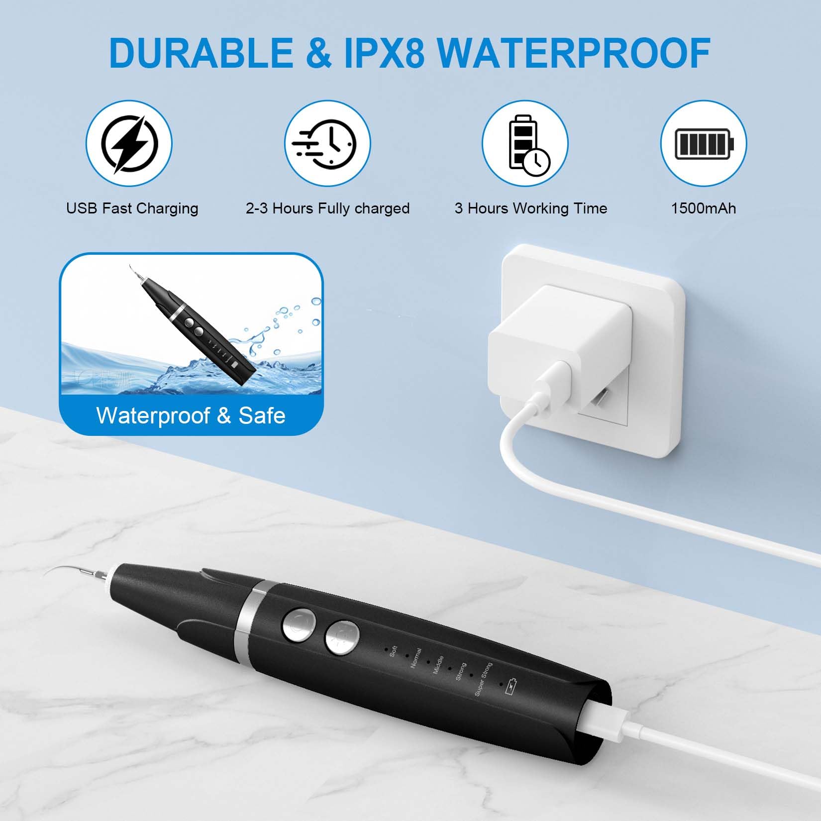 Ni-SHEN IPX8 waterproof design for rinsing after use