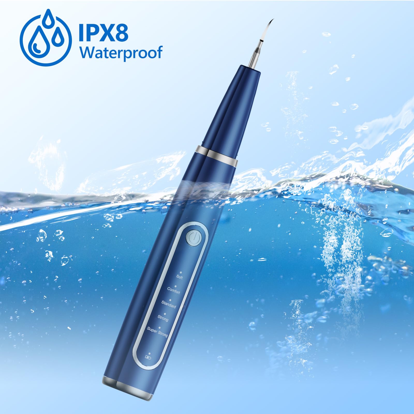 Ni-SHEN USB rechargeable battery blue pack emphasizing convenient charging options.