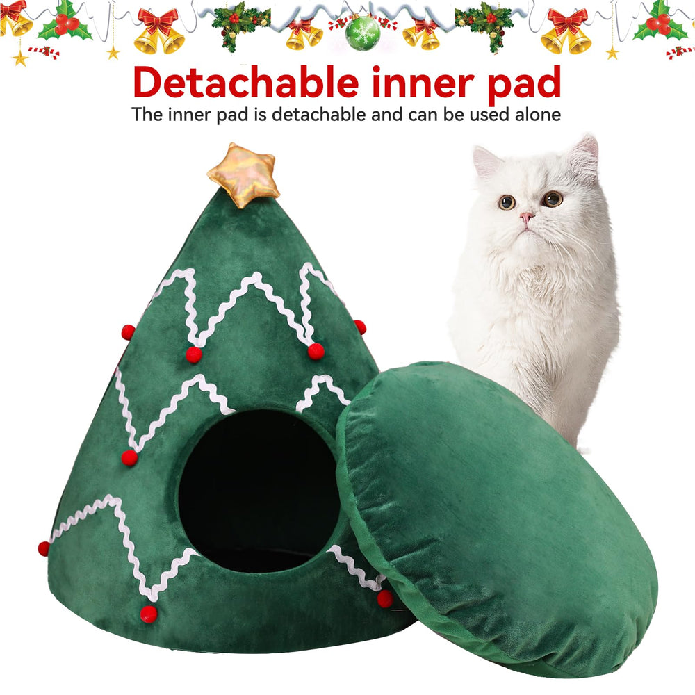 NIBESSER cat bed diameter 16.9 inches fits small to medium cats.