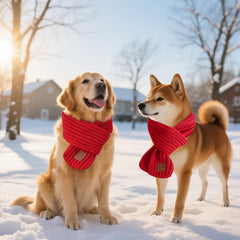 Nibnozy dog christmas bandana green side-worn showcases versatile holiday style.