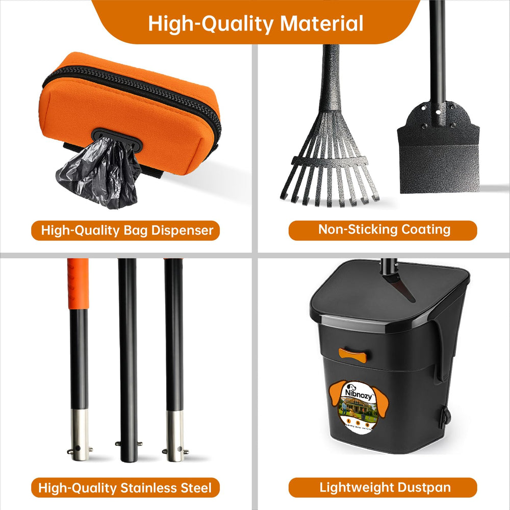 Nibnozy pooper scooper is portable for outdoor cleanup on outings