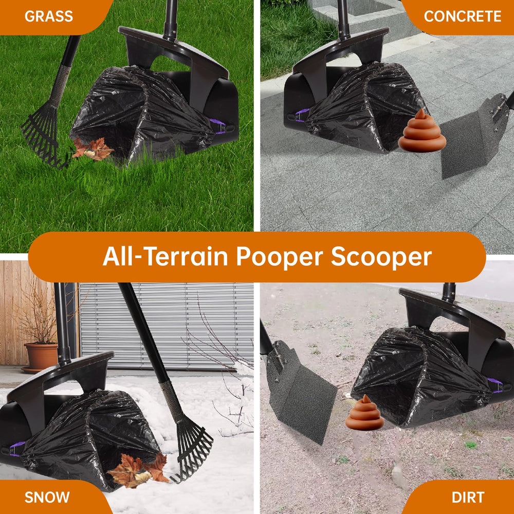 Nibnozy pooper scooper rake and spade kit helps thorough pickup