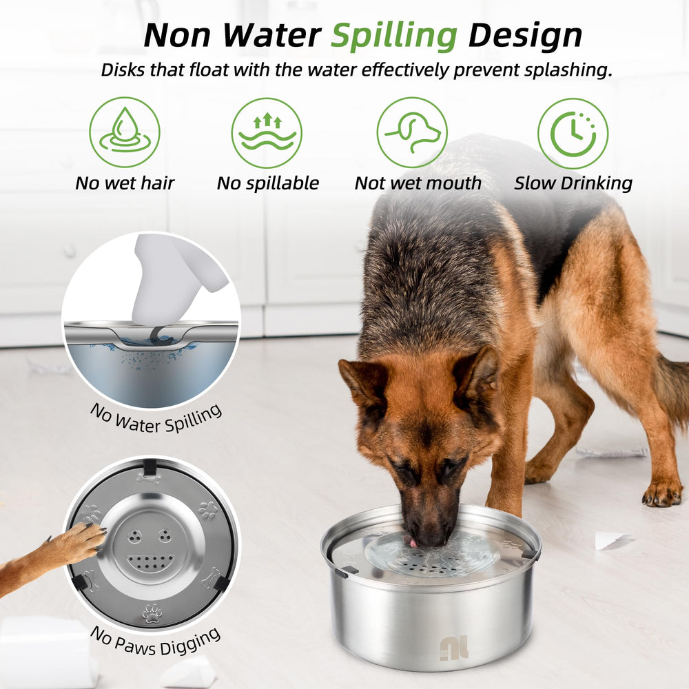 Nicelock slow-feeder highlights controlled drinking without splashes