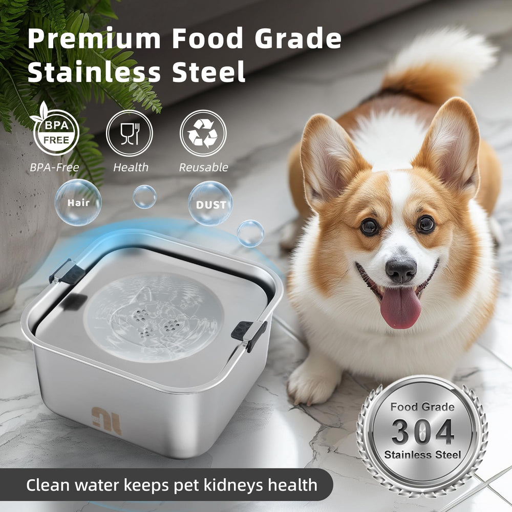Nicelock large-capacity 101oz bowl reduces refills for multi-pet households.