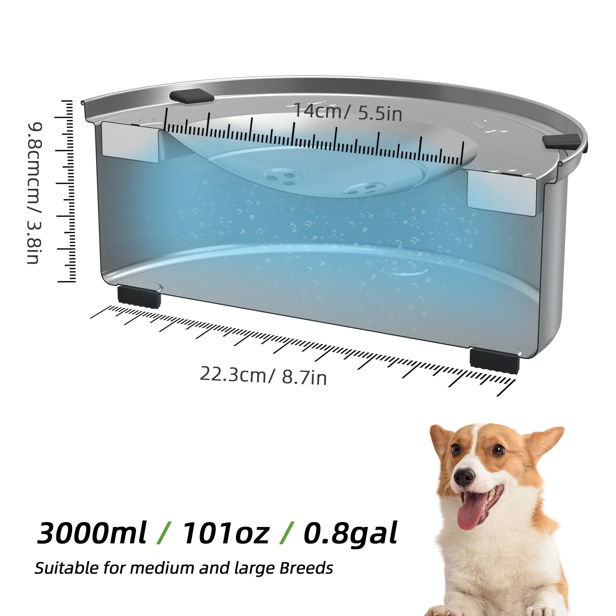 Nicelock no-slip bottom keeps bowl steady during lively mealtimes
