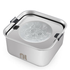 Nicelock no-spill dog water bowl full view reduces spills for cleaner floors.