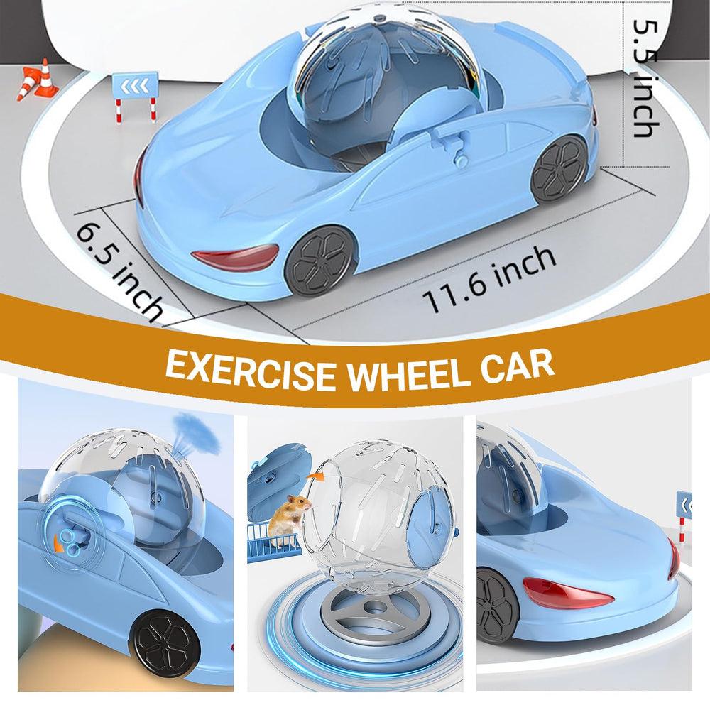 Nicerice hamster sports car detachable ball in action for easy cleaning