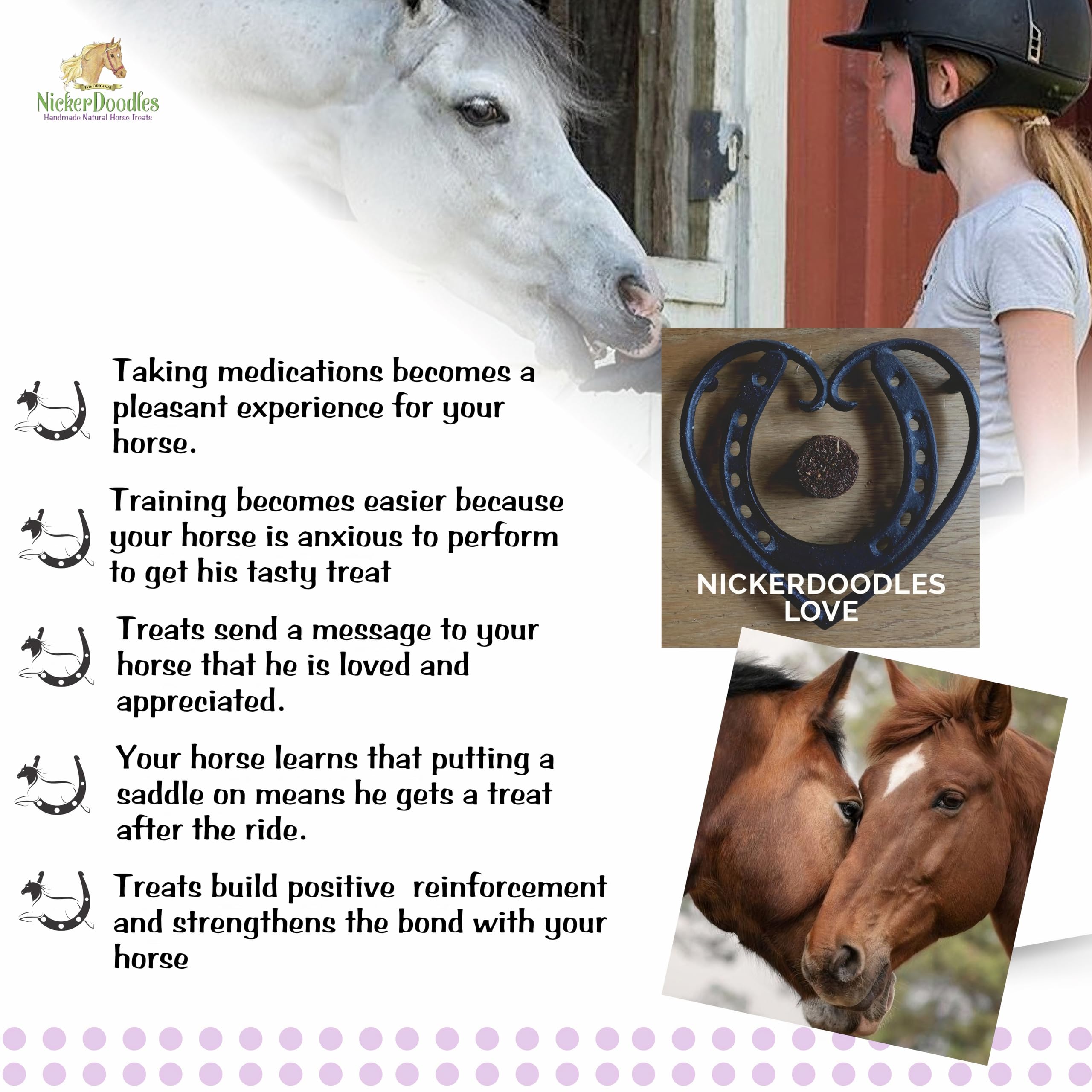 NickerDoodles-bonding-moments photo captures rider and horse sharing treats.
