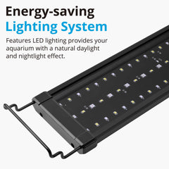NICREW 48W Marine Light with day-night controller demonstrates sunrise/sunset cycling.