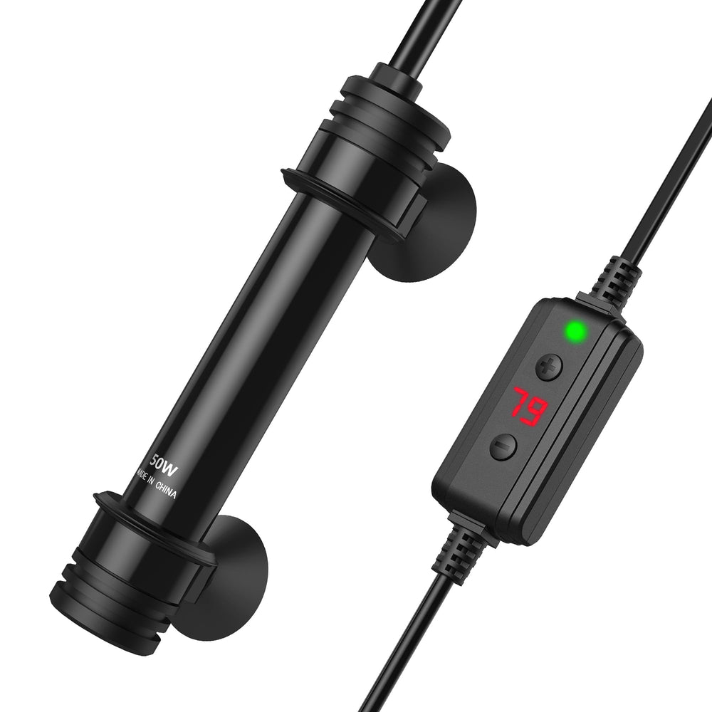 NICREW 50W heater external controller enables precise, hands-free temperature adjustments.